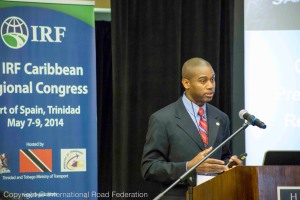 Nicholas Worrel presenting at the IRF Caribbean Regional Congress 