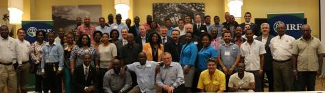 NTSB’s Nicholas Worrell (bottom row, far left) with IRF Caribbean Regional Congress attendees.