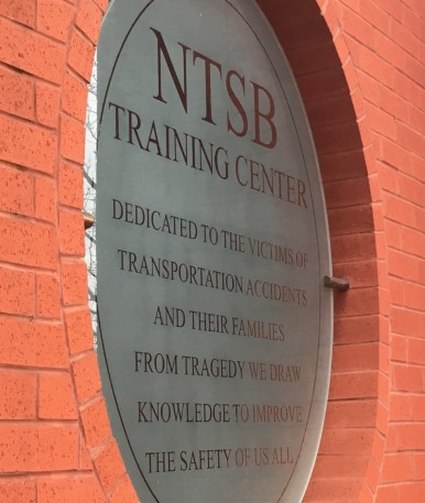 NTSB Training Center display